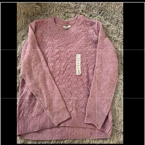 💜 Croft & Barrow cozy knit sweater